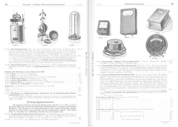 Offenes Buch mit verschiedenen elektronischen Geräten darauf, das Bilder von verschiedenen Maschinen und begleitenden Text anzeigt.